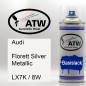 Preview: Audi, Florett Silver Metallic, LX7K / 8W: 400ml Sprühdose, von ATW Autoteile West.